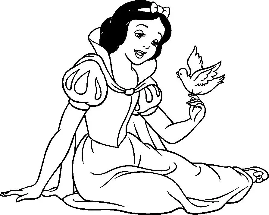 ▷ 200 dibujos de Princesas para colorear ❤️ disney fáciles