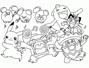dibujos de pokemon con color y sus nombres