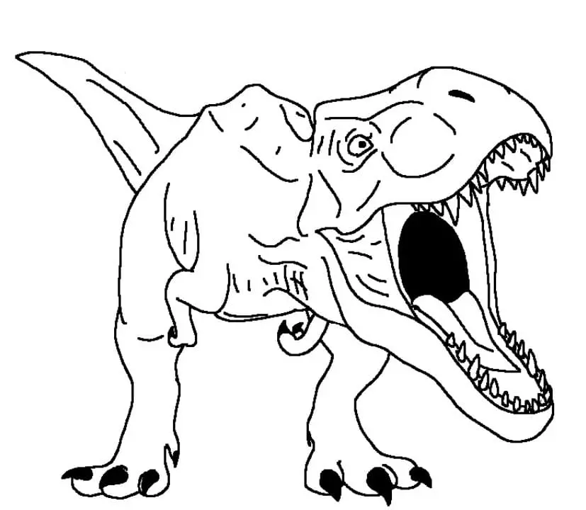 Tiranosaurio t rex para colorear imágenes descargar pdf