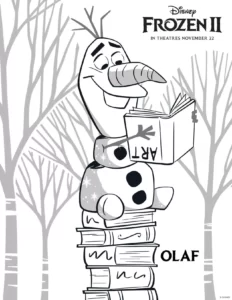 COLOREAR OLAF FROZEN