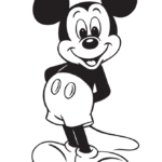 dibujo de mickey mouse para colorear