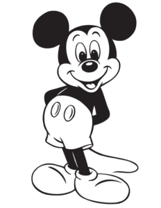 dibujo de mickey mouse para colorear