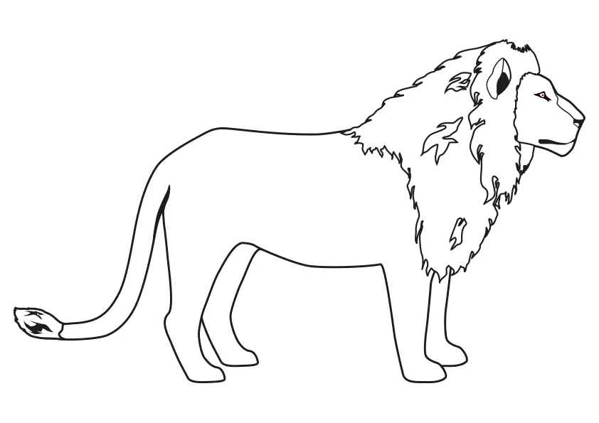 Dibujos de leones para colorear imágenes descargar fáciles