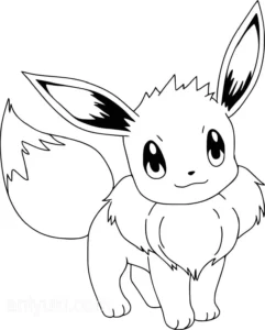 dibujos de pokemon eevee para colorear